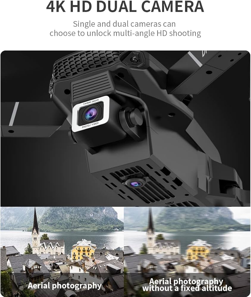 Drone Pro Hd Foldable With Dual Camera Mini 720p Video