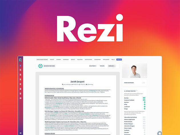 Rezi AI – The AI-Powered Resume Builder (Lifetime )