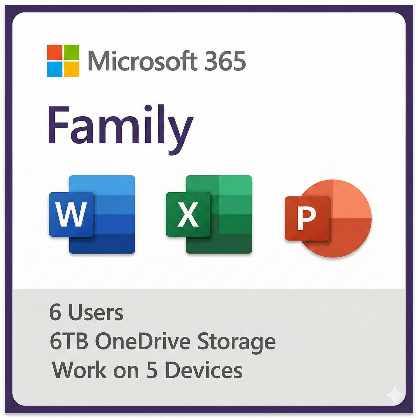 Microsoft Office 365 Family Admin Account (6TB OneDrive)